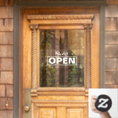 お店オープン窓用シール ウィンドウサイン (ホームデコレーション)