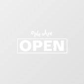 お店オープン窓用シール ウィンドウサイン (シート)