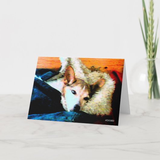 お座りなさい、治って、早く元気になれ！ カード (正面)