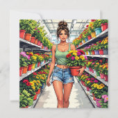 お庭へ行って下さい | 友おもしろい人を呼ぶ カード (正面)