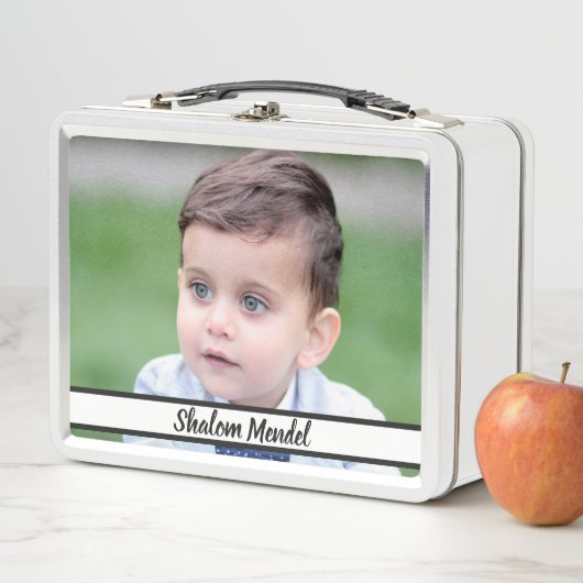 お弁当かわいい自分の写真を追加する弁当 メタルランチボックス (インサイチュ)