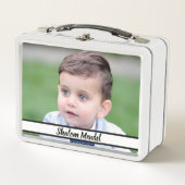 お弁当かわいい自分の写真を追加する弁当 メタルランチボックス (正面)