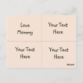 お弁当箱カード ポストカード (裏面)