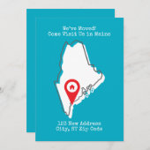 お引越ししました!ぜひメイン州にお立ち寄りください 案内状 (正面/裏面)