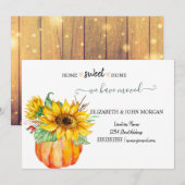 お引越ししました, ウッド, かぼちゃ, ヒマワリ (正面/裏面)