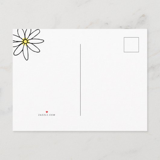 お引越ししました ダイジー 新住所のお知らせ 青 案内ポストカード (裏面)