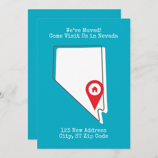 お引越ししました!ネバダに遊びに来てください 案内状 (正面/裏面)