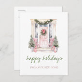 お引越ししました,ホリデー フロントドア 案内ポストカード (正面/裏面)