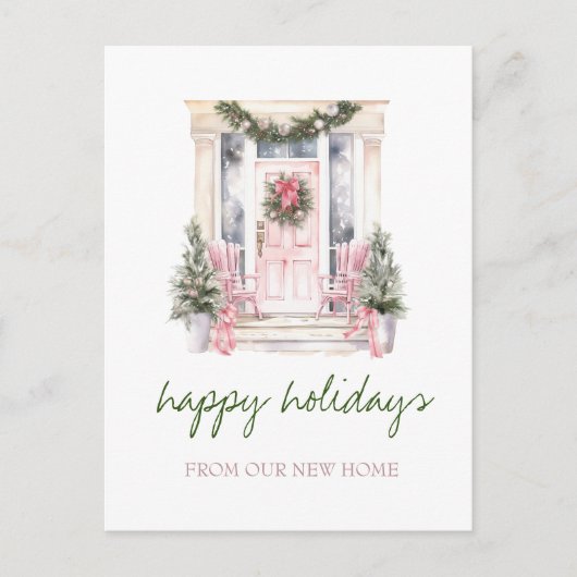お引越ししました,ホリデー フロントドア 案内ポストカード (正面)