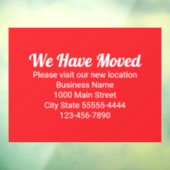 お引越ししました 新しい場所にお越しください 赤 ウィンドウサイン (シート3)