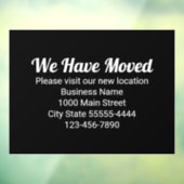 お引越ししました 新しい場所にお越しください 黒 ウィンドウサイン (シート3)