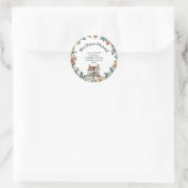 お引越ししました 新住所 英国風コテージガーデン ラウンドシール (バッグ)