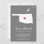 お引越しのお知らせ | オクラホマ州 OKLAHOMA 招待状 (正面)