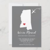 お引越しのお知らせ | ミシシッピ州 招待状 (正面)