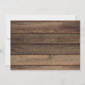 お引越しのお知らせ ラスティック サンフラワー ウッド 招待状 (裏面)