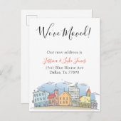 お引越しのお知らせ 新住所のお知らせ 移動しました 案内ポストカード (正面/裏面)