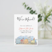 お引越しのお知らせ 新住所のお知らせ 移動しました 案内ポストカード (スタンド正面)