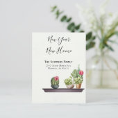 お引越しのお知らせ　新年は新しい場所で 案内ポストカード (スタンド正面)