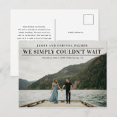 お待たせいたしました 結婚のご報告 ポストカード (正面/裏面)