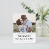 お待たせしない結婚式のご報告 ポストカード (スタンド正面)