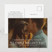 お待たせできない結婚のご報告 ポストカード (正面/裏面)