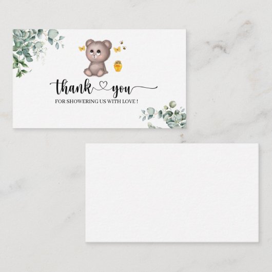 お待ちいただ感謝していける エンクロージャーカード (正面/裏面)