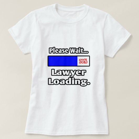 お待ちください…弁護士のロード Tシャツ (デザイン正面)