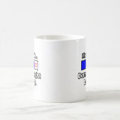 お待ちください…皮膚科ロード中 コーヒーマグカップ (中央)