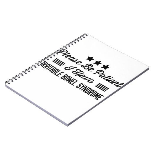 お待ちください 私は過敏性腸症候群です ノートブック (左側)