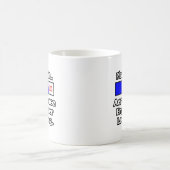 お待ちください…航空宇宙技術者のロード コーヒーマグカップ (中央)