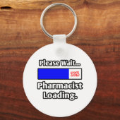 お待ちください…薬剤師読み込み キーホルダー (正面)