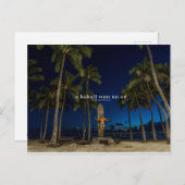 お待ちのハワイはがき ポストカード (正面/裏面)