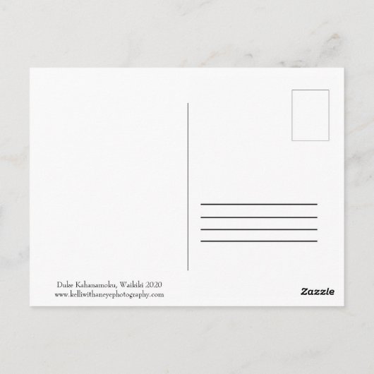 お待ちのハワイはがき ポストカード (裏面)