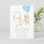 お待ち遠さん！男子ベビーシャワー 招待状 (スタンド正面)