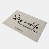 お待ち離れして9時 ドアマット (アングル)