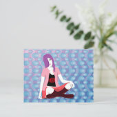 「お待ち」はがき ポストカード (スタンド正面)