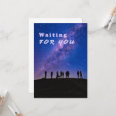 お待ち、グリーティングカード カード (正面/裏面インサイチュ)