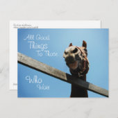 お待ち – 励ましのポストカード ポストカード (正面/裏面)