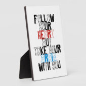 お後を追前のハートを持ち出せ フォトプラーク (側面)