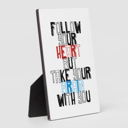 お後を追前のハートを持ち出せ フォトプラーク (側面)