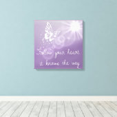 お後を追客様のハートはキャンバスの使い方を知っている キャンバスプリント (インサイチュ (ウッドフロア))
