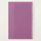 お後を追客様のハート引用文2024パープルパーソナル プランナー手帳 (裏面)