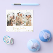 お得なグリッター アーチ クリスマス フォト 挨拶カード チラシ (シングル)