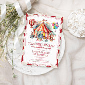 お得なサーカスショー＆動物の誕生日 招待状