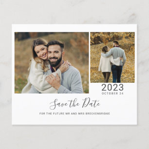 お得なスクリプト 2枚の写真で作成する結婚式の延期案内状