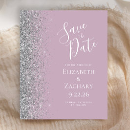 お得なダスティリラック＋シルバーグリッターの結婚式の延期日通知