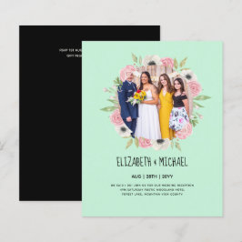 お得なトレンド フォト ウェディング レセプション 招待状