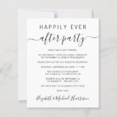 お得なハッピーエンドパーティー ウェディング 招待状 (正面)