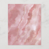 お得なブッシュピンク大理石ウェディングメニュー チラシ (裏面)