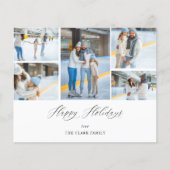 お得なホリデーシーズンに エレガントな5枚の写真のチラシ チラシ (正面)